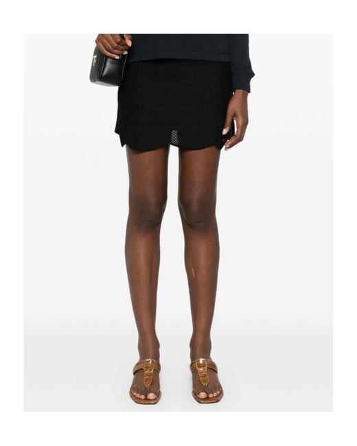 Tom Ford Black Scalloped Skirt