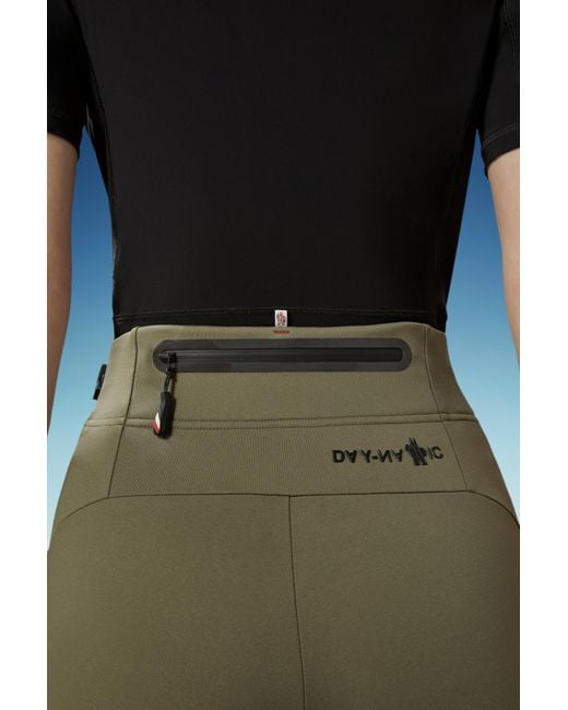 Moncler Green Jersey Leggings