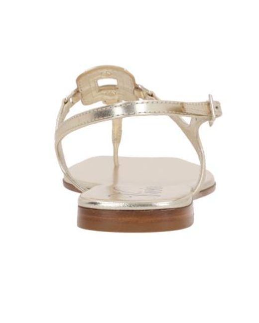 Roger Vivier White Square-Headed Flat Sandals
