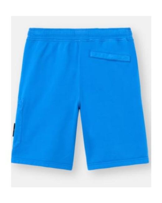 Stone Island Blue Regular-Fit Jogger Shorts With Cargo Pocket for men