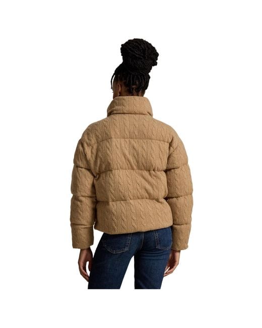 Polo Ralph Lauren Natural Cropped Warm Down Jacket