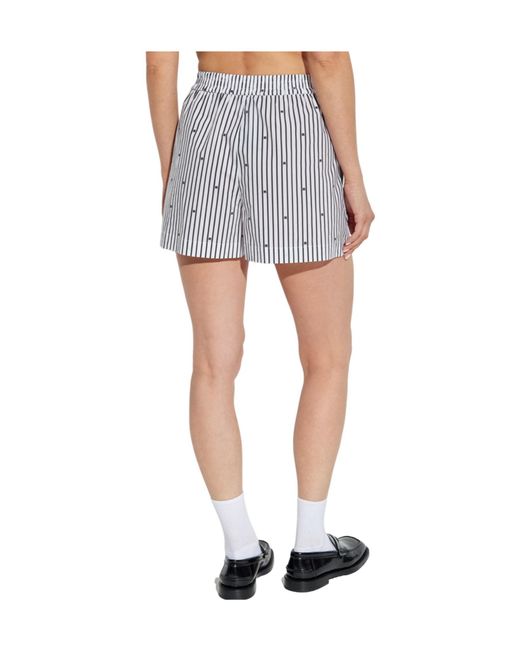 ROTATE BIRGER CHRISTENSEN Multicolor Striped Shorts