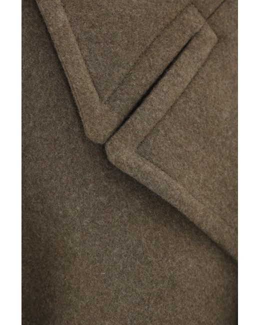 Ann Demeulemeester Brown Davin Double-Breasted High-Comfort Coat