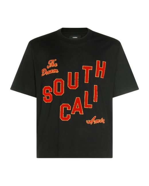 Amiri Black Graphic Printed T-Shirt for men
