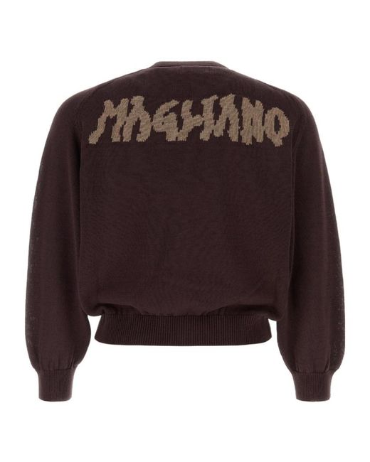 Magliano Brown Grampa Logo Cardigan for men