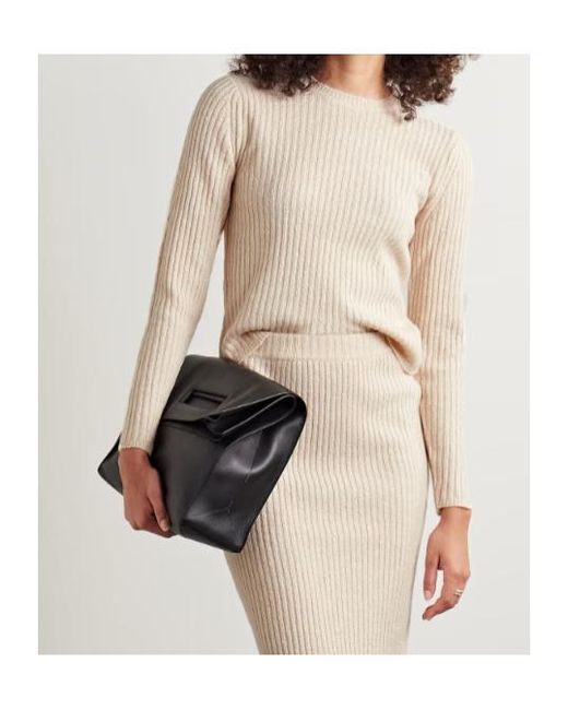 Co. Natural Long-Sleeved Crew Neck Sweater