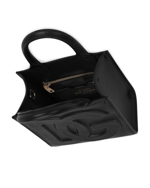 Dolce & Gabbana Black Dg Daily Open Top Tote Bag
