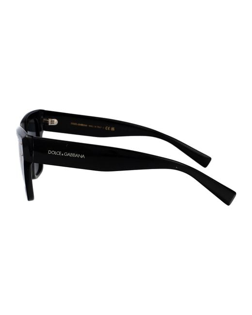 Dolce & Gabbana Black Eyewear Square Frame Sunglasses