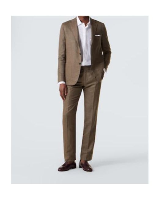 Kiton Brown Logo Suit Set for men