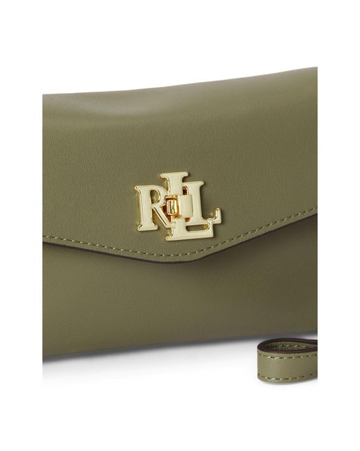 Ralph Lauren White Solid Wallet On Chain
