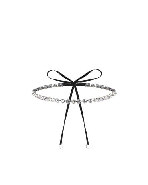 MM6 by Maison Margiela Multicolor Bow-Detailed Embellished Necklace