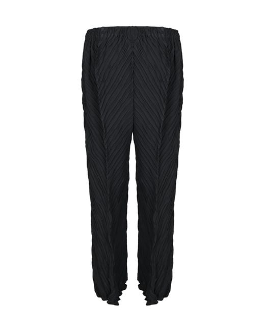 Issey Miyake Black Elastic Waist Casual Pants