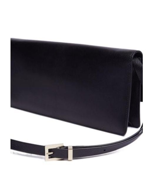 Tom Ford Black E/W Supple Grain Leather Shoulder Bag