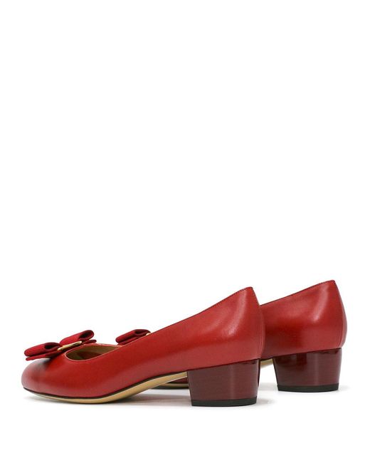 Ferragamo Red Bow High Heels