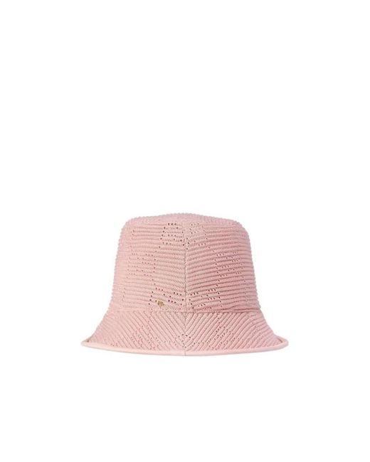 Gucci Pink Gg Knitted Bucket Hat