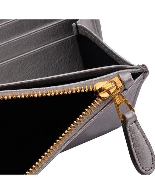 Balenciaga Gray Logo Wallet