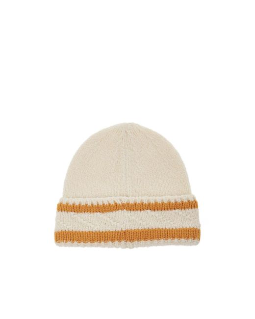 Moncler Natural Cuffed Wool Hat for men