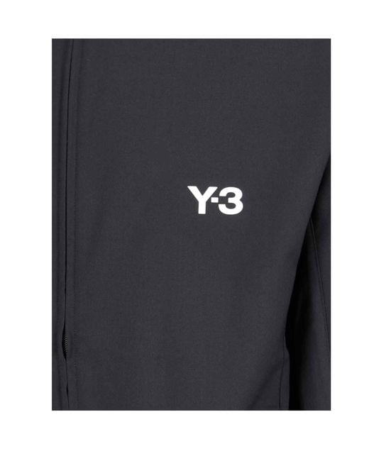 Y-3 Blue Logo-Printed Zipped Jacket for men