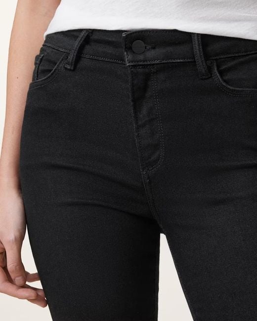 AllSaints Black Miller Slim Jeans