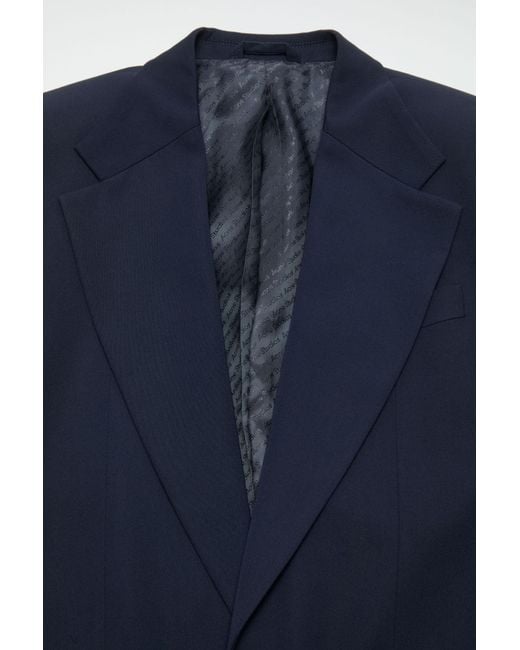 Acne Blue Notched-Lapel Jacket for men