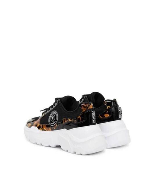 Versace Jeans Black Lace-Up Casual Shoes