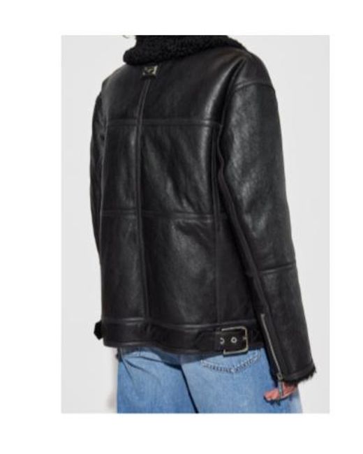 Dolce & Gabbana Black Shearling Jacket