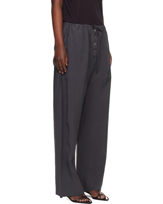 Studio Nicholson Gray Hera Button Trousers