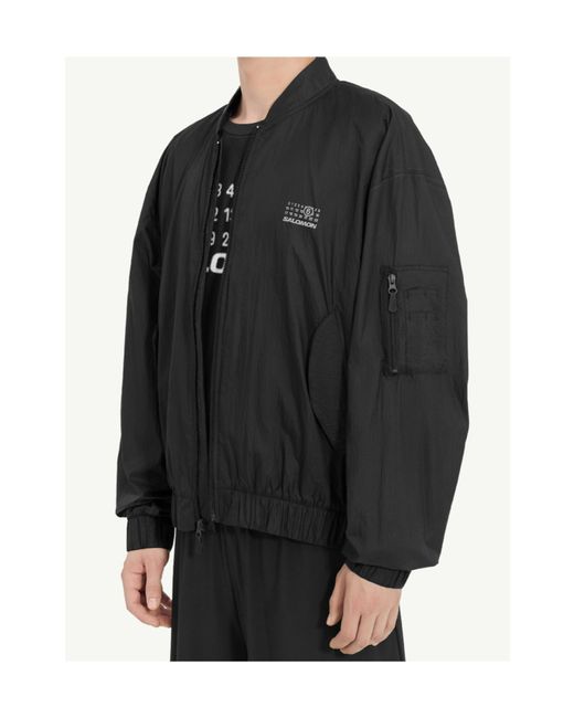 MM6 MAISON MARGIELA X SALOMON Black Waterproof Jacket for men