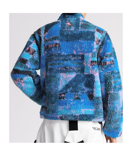 Dior Blue And Lewis Hamilton Zipped Jacket With Removable Sleeves for men