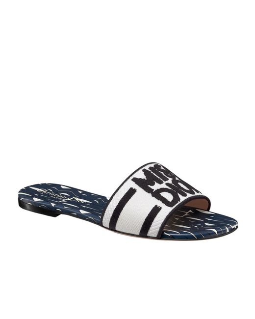 Dior White Dway Slide