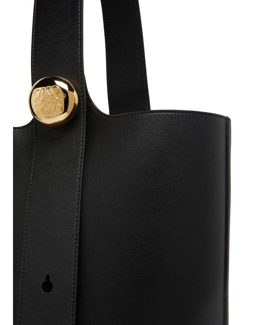 Loewe Black Pebble Bucket Shoulder Bag