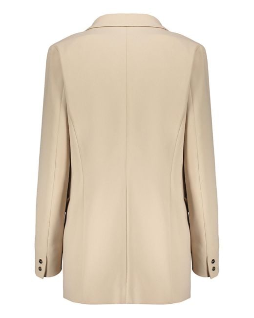 Herno Natural Single-Breasted Tailored Blazer