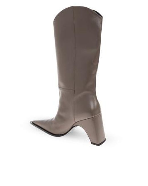Coperni Brown Bridge Cowboy Leather Boots