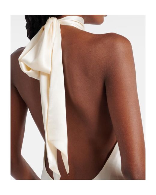 Rixo White Tie-Up Mini Dress