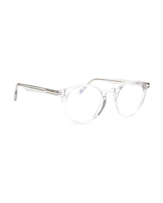 Tom Ford Metallic Round-Frame Glasses for men