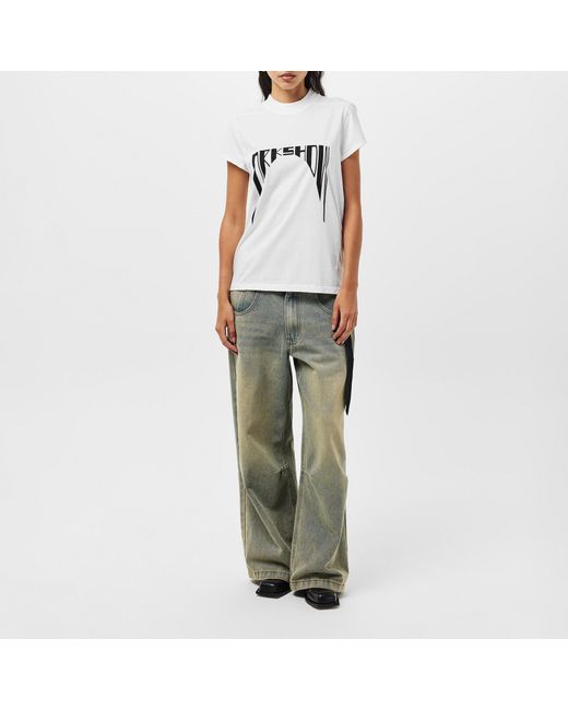 Rick Owens White Logo T-Shirt