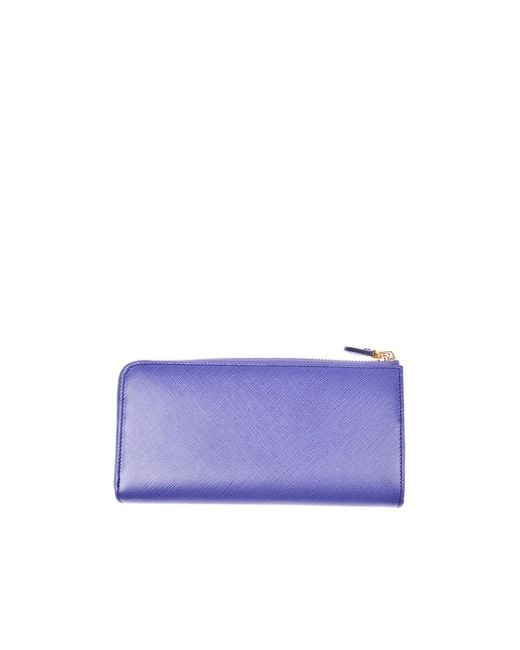 Ferragamo Purple Bow Details Logo Wallet