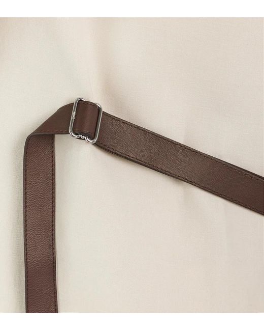 Tod's Natural Linem Belted Blazer