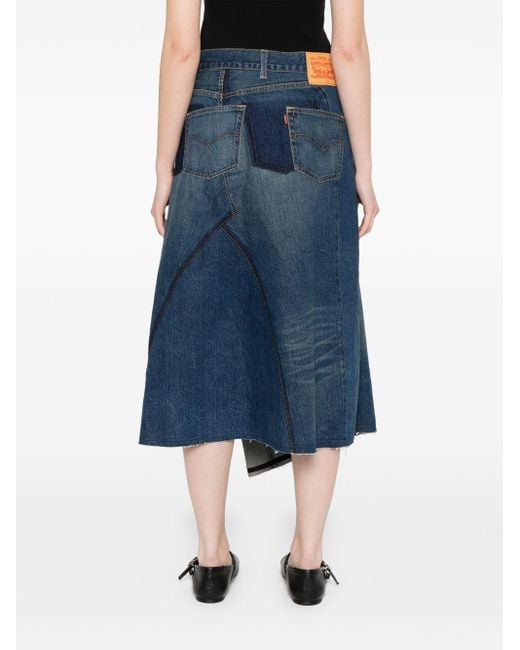 Junya Watanabe Blue Denim Skirt