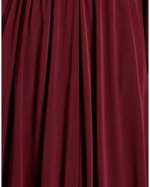 Max Mara Red Solid Color Cardigan Dress