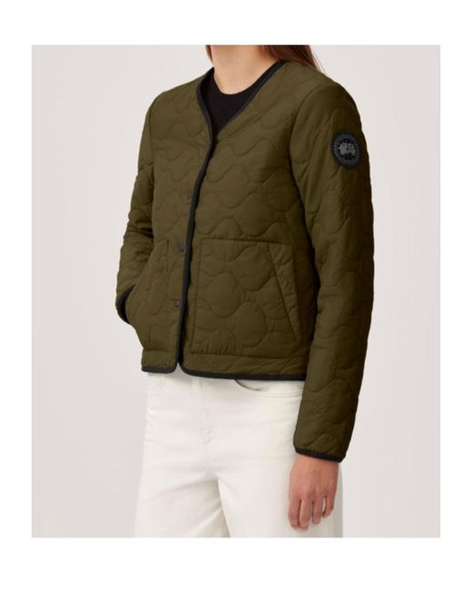 Canada Goose Green Annex Logo Patch Reversible Jacket