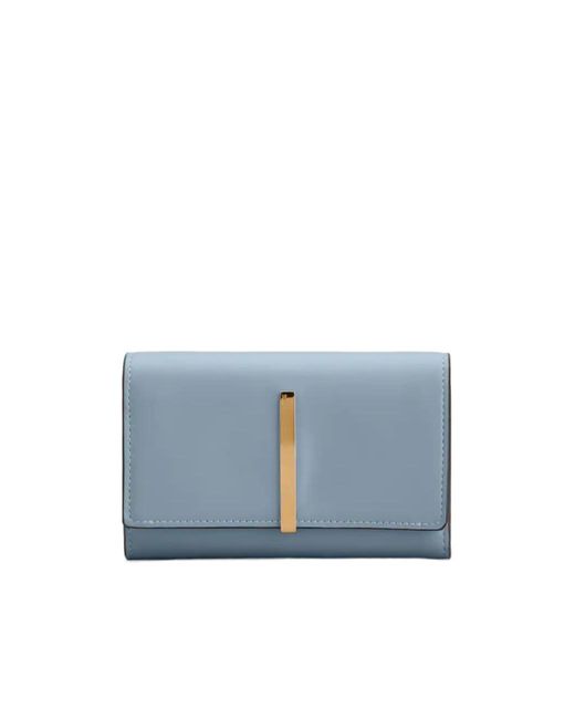 Tod's Blue Tri-Fold Wallet