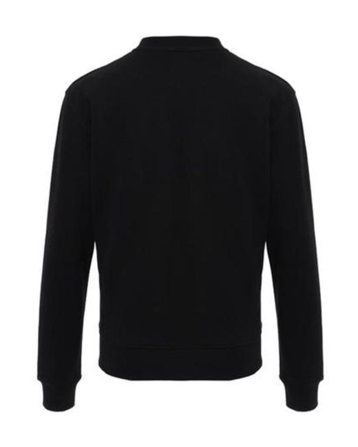 MSGM Black Logo Printed Hoodie