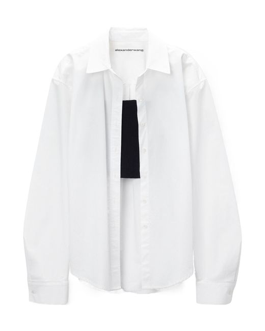 Alexander Wang White Twin Set Shirt Top