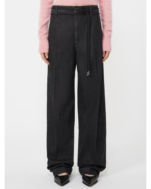 Sportmax Black Capsula Pleated Jeans