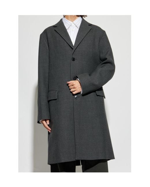 Dries Van Noten Gray Long Sleeve Coat for men
