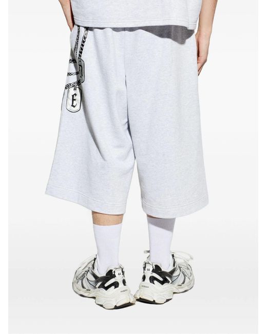 PDF CHANNEL Blue Pdf Print Shorts for men