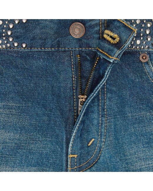 Céline Blue Mini Shorts