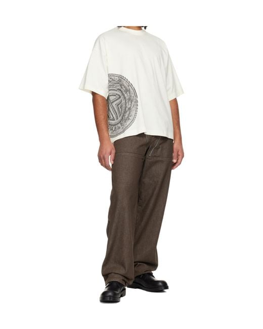 Jean Paul Gaultier White Oversized Cotton Jersey T-Shirt