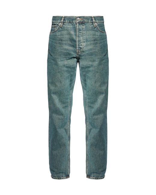 Samsøe & Samsøe Green Saeddie Button-Fastening Jeans for men